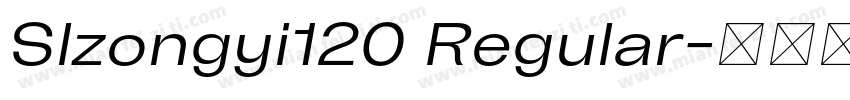 Slzongyi120 Regular字体转换